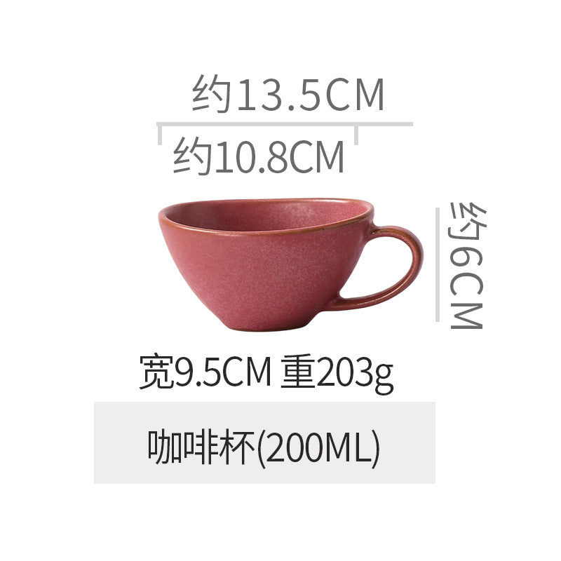 Vintage & unique shaped ceramic dinnerware - stylish plates for restaurants & home use - creative fruit, salad, rice & noodle bowls