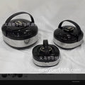 980 factory hot selling cross-border hot selling fresh-keeping lunch box thermal insulation bucket high-end stainless steel thermal insulation pot fresh-keeping bucket three pieces 6
