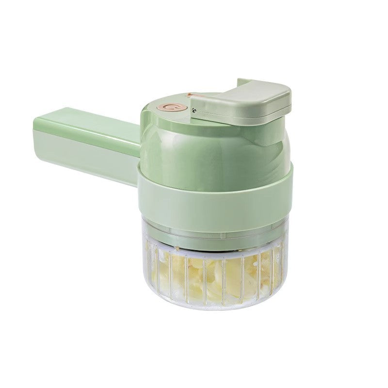 New arrival gatling vegetable cutter multi-functional for home slicing handy gadget garlic pounding grinding storm electric handheld food processor