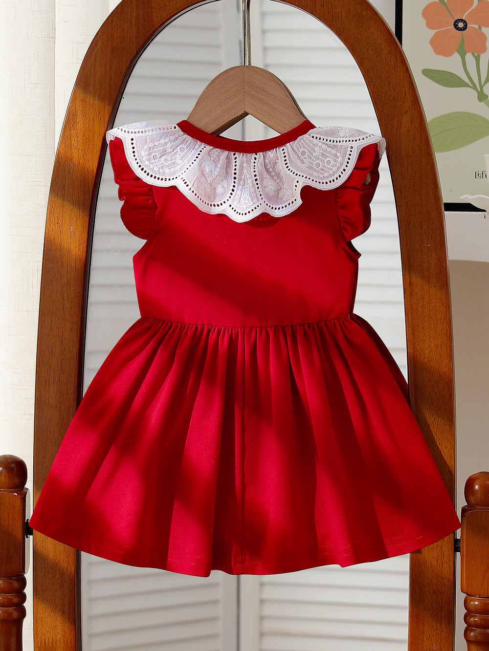 cross-border pastoral style ins-inspired baby & toddler cute strawberry collar bow princess dress - exclusively for cross-border e-commerce