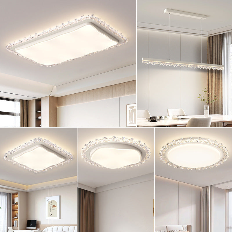 Living room ceiling light modern simple atmosphere home master bedroom full spectrum eye protection ultra-thin hall lighting combination