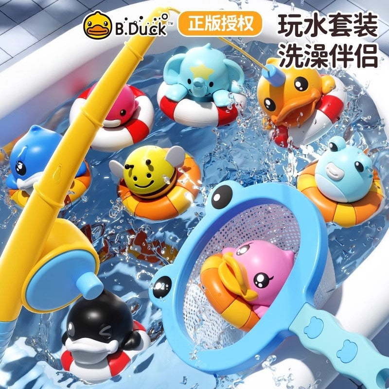Infant & toddler bath toys - duck, penguin, frog & more! - water play, shower fun, swimming & magnetic fishing