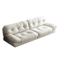 Cloud sofa italian matte fabric small apartment straight row living room sofa wabi-sabi style popular cream style fabric sofa