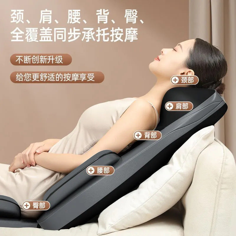 Full body multifunctional kneading cervical massager - neck, waist, back, and hip car massage cushion with infrared therapy
