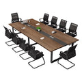 Conference table long rectangular meeting room office desk and chair set minimalist modern office desk panel office furniture