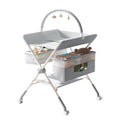 Baby changing table - newborn diaper changing, bathing, massage, and bed - foldable multifunctional baby bed