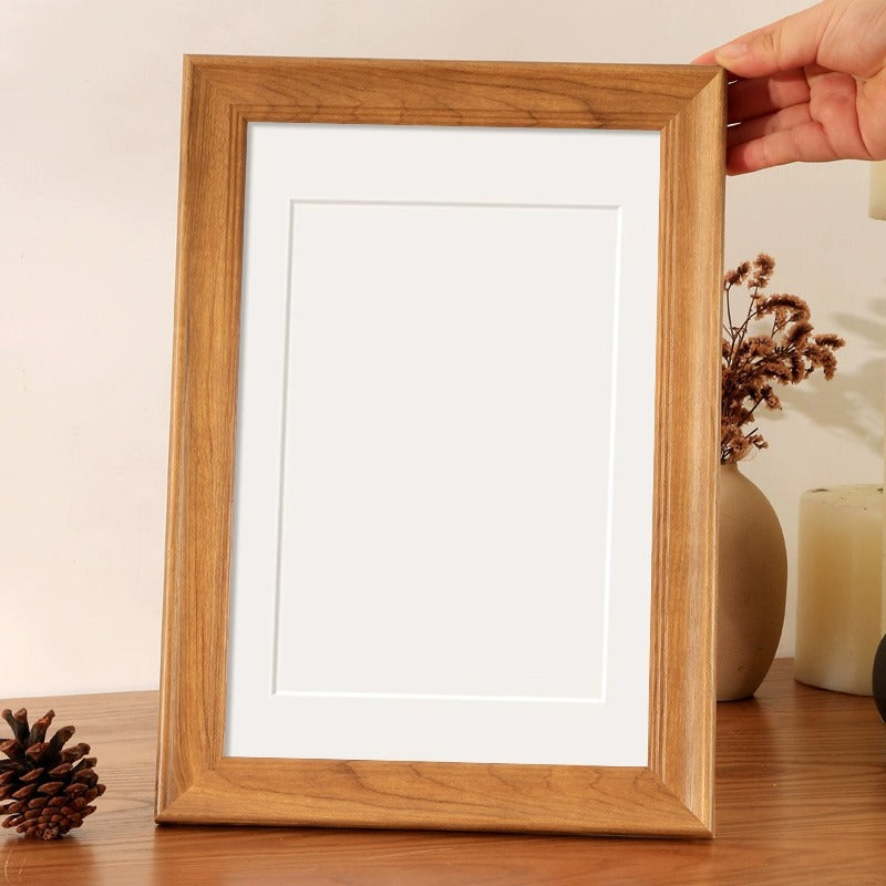 Photo frame empty frame A3a4 desktop table setting calligraphy and painting calligraphy picture frame mounted four 4K open 8 puzzle outer frame wall hanging DIY