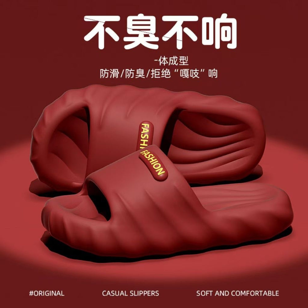 2025 new platform slides: women's summer indoor soft sole casual home bathroom couple's flip-flops