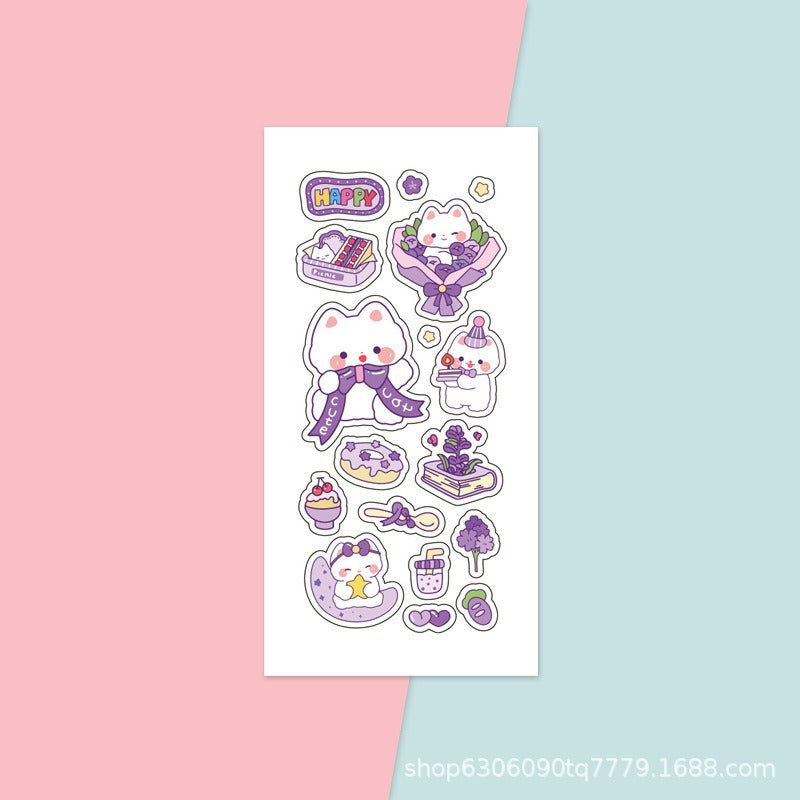 Cute stickers - korean style cartoon ins stickers for kids, journaling, book cover sealing, scrapbooking, and goo card decoration