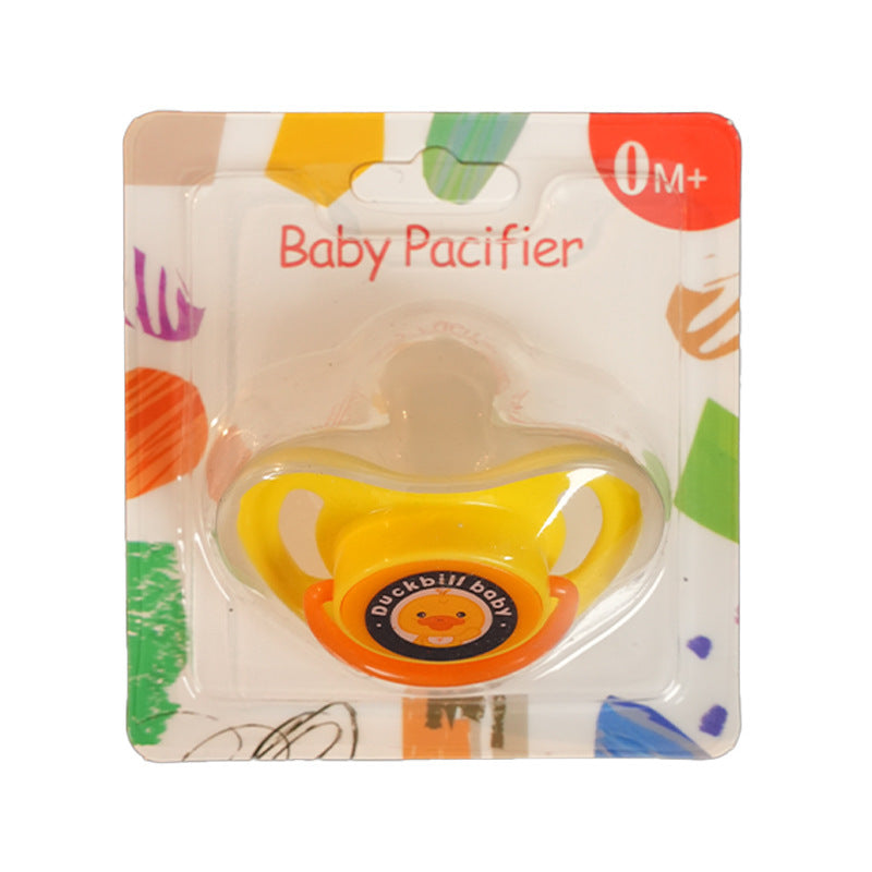 English card pack, baby print pacifier cartoon silicone sleeping pacifier, newborn baby comfort pacifier