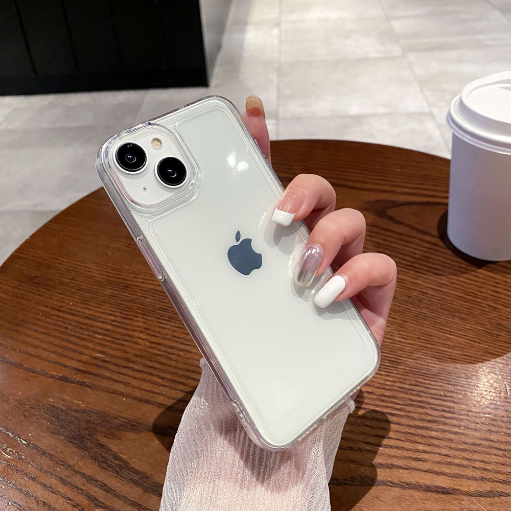 Large hole transparent space case for iphone 17 air, apple xs max, minimalist anti-drop soft protective cover