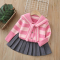 Kids' pullover sweater set -  autumn new collection - preppy style girls' two-piece sweater set