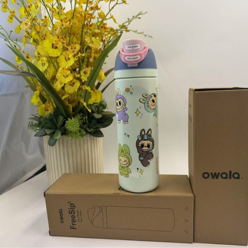 Amazon owala fruit cup large capacity 304 stainless steel vacuum thermos cup portable satchel sports water cup