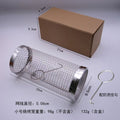 wholesale roasting cage stainless steel barbecue cage outdoor portable camping style picnic barbecue grill rotating rolling barbecue net