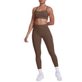 double-sided nylon beautiful back tight cross beautiful back flap pocket pants sports yoga suit running fitness two-piece set