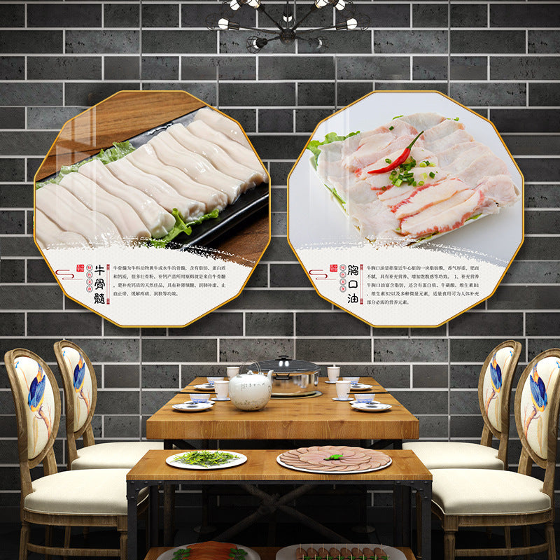 Chaoshan Beef Hot Pot Restaurant Decorative Painting Featured Restaurant Promotional Poster Wall Painting Hotel Food Stall Box Painting