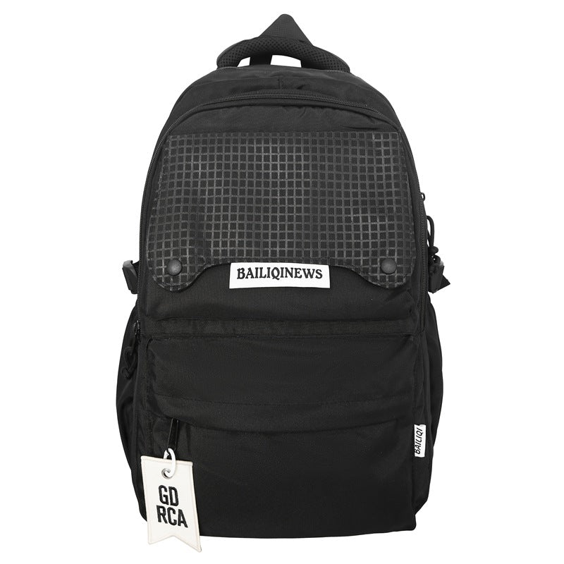 Backpack american classic small label classy school bag junior high school students casual travel couple college students fashioncasual