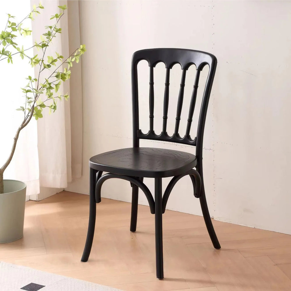 Dining chair for home solid wood vintage ash wood cafe restaurant b&b napoleon dining table chair american retro chair