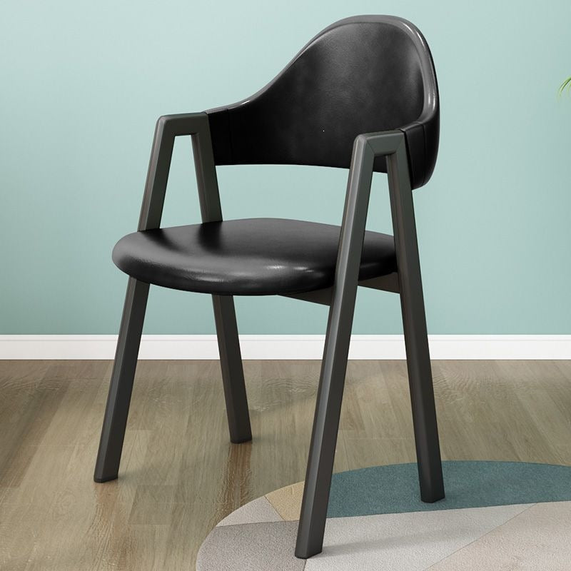 Dining chair home casual modern scandinavian chair bedroom study desk chair casual stool backrest commercial dining table chair