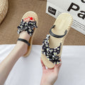 Summernew arrival women's easiest for matchflats two-wear sandals beach floral fashion sandals for women