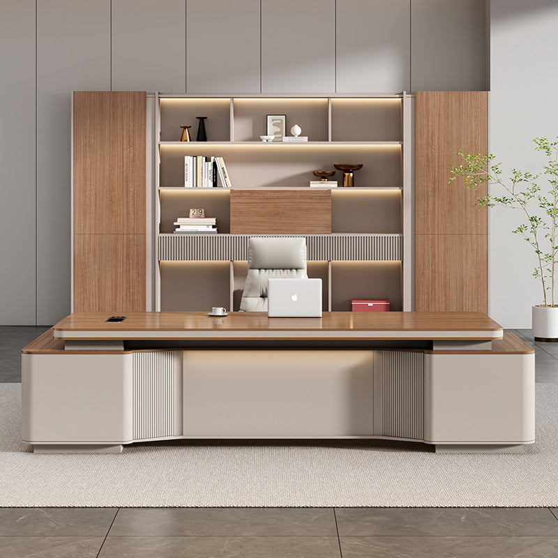 Saint li accessible luxury boss table office desk casual chairman president table executive table manager office table and chair combination