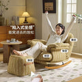 Retro sofa chair rocking chair living room for home lazy sofa adult recliner popular casual reclining rocking chair