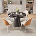 European-style high-end microcrystalline stone slab tabletop commercial negotiation table and chair combination for home restaurant table popular instagram style
