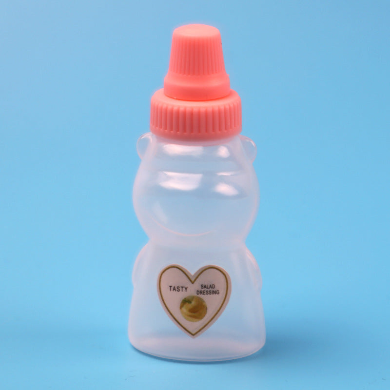 Mini sauce bottle plastic squeeze sauce bottle japanese style squeeze condiment bottle food grade portable soy sauce bottle cross-border