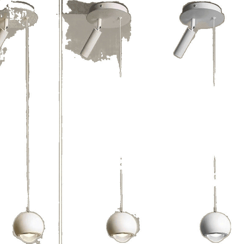 Bedside small chandelier cream wind lighting modern simple small spotlight long line minimalist atmosphere Nordic room bedroom light