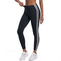 new arrivalstripes fitness tight high waist peach butt lift hot pants contrast color breathable sports running yoga pants women