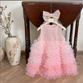 summer girls' gradient soft tulle skirt sequin dress princess chic lace cake skirt wholesale