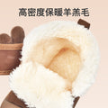 Toddler shoes for boys and girls, autumn/winter, baby cotton shoes, fleece-lined, soft sole, ages 0-1-3 years, warm baby shoes