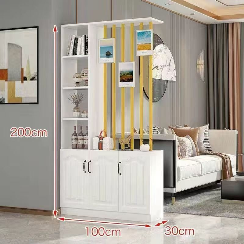 Entrance door shoe cabinet, entrance cabinet, all-in-one screen partition, living room cover, wine cabinet, storage rack, prosperous decoration cabinet