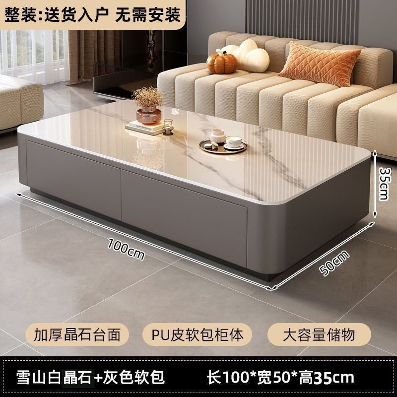 Tv cabinet living room home  new small apartment light luxury modern floor-standing coffee table tv stand combination