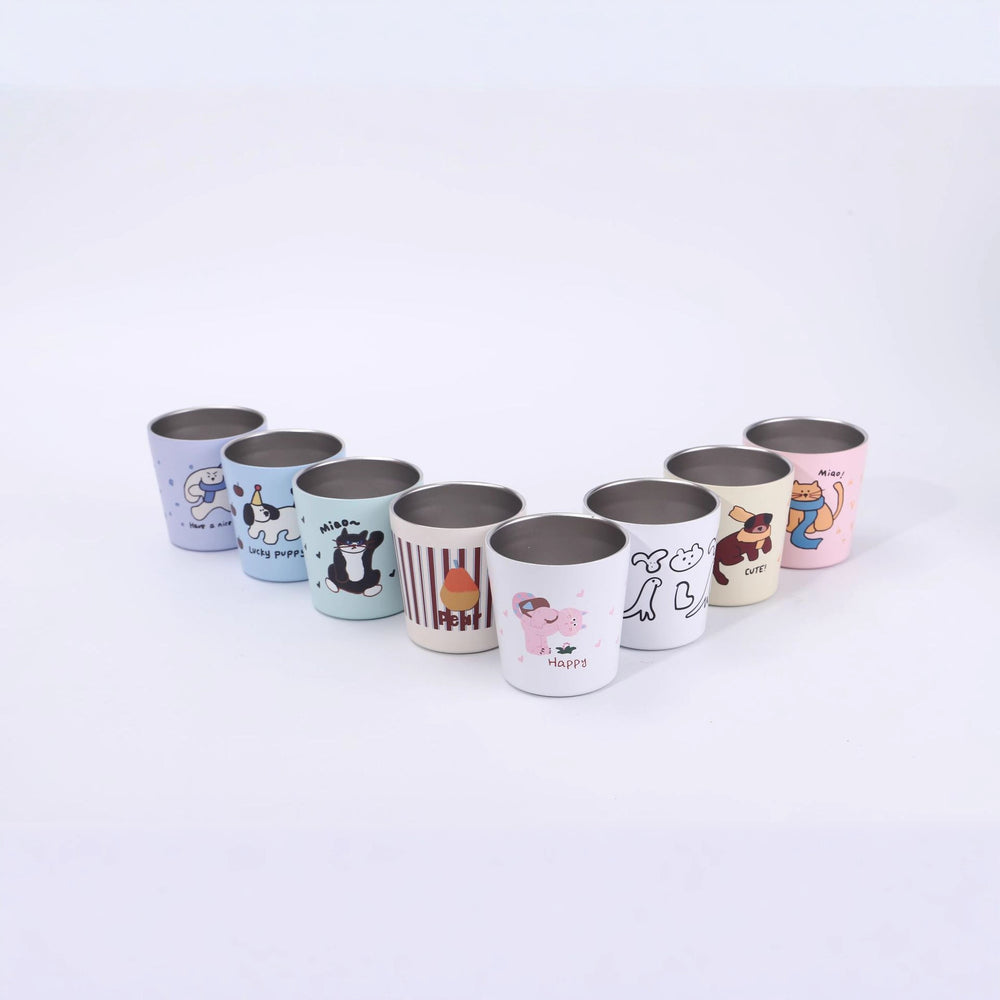 Source manufacturer 304 stainless steel milk thermos cup 14oz mini milk cup good-looking car thermos cup