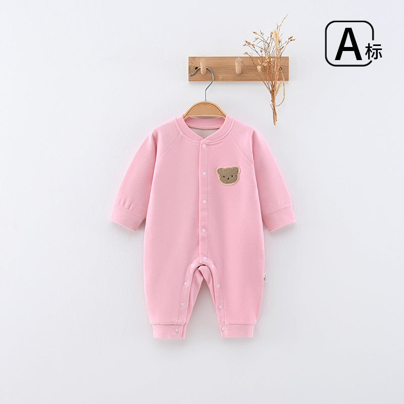 Baby onesie autumn winter bottomheattechinner clothes men's and women's autumn clothes pajamas baby onesie
