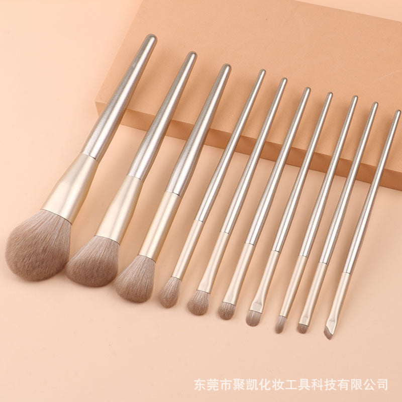 Complete makeup brush set - includes concealer, blending, eyeshadow, and blush brushes - beauty tool makeup brush kit