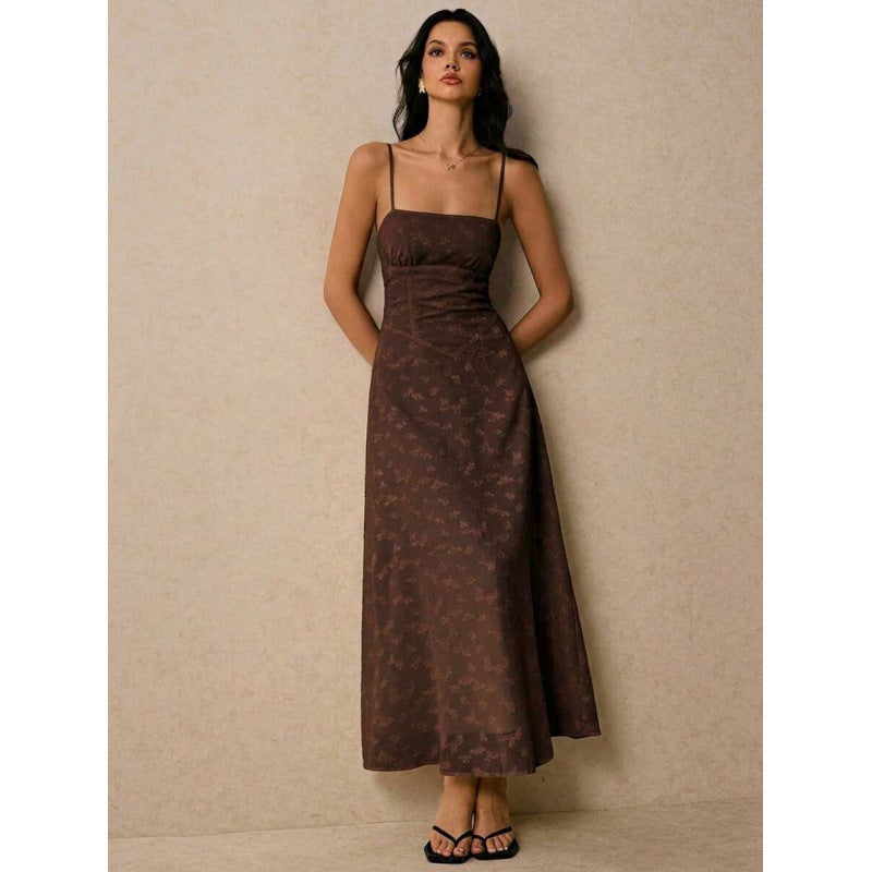 fashionnew arrivalfashionelegant strap elegantcasual vacation long suspender dress