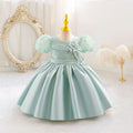 Kids' puff sleeve princess dress - perfect for performances, baby's first birthday, and everyday wear