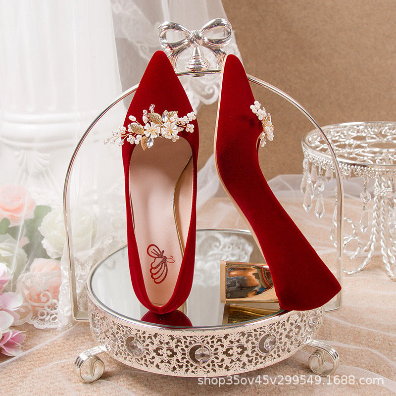 2023 new arrival engagement red stiletto heel bridal shoes - comfortable high heels for weddings, convertible heels for show he and wedding dresses