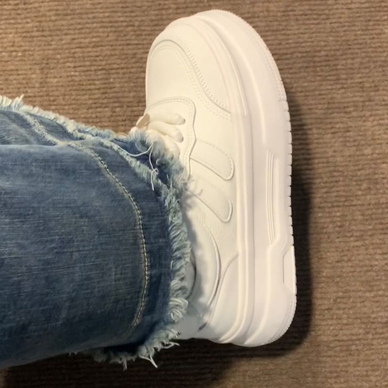 Thick solewhite shoes women's easiest for matchspring & fallplatform shoes2026summer breathable new arrivalpopularbest sellingcasual sports shoes