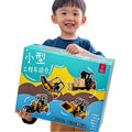 Kids' realistic inertia-powered construction vehicle model toys - excavator, dump truck, mixer truck, crane - perfect gift for boys