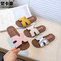 Vancahao kids small fragrance style slippers  summernew arrivalk-stylegirl french beach soft bottom sandals