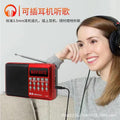 Jinzheng kk69bt bluetooth card-playing radio for seniors - fm radio, peking opera & storytelling player - portable & rechargeable