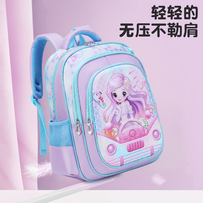 New arrival: elementary school backpack set (grades 1-3) - cute cartoon princess & astronaut designs for boys & girls - two-piece set