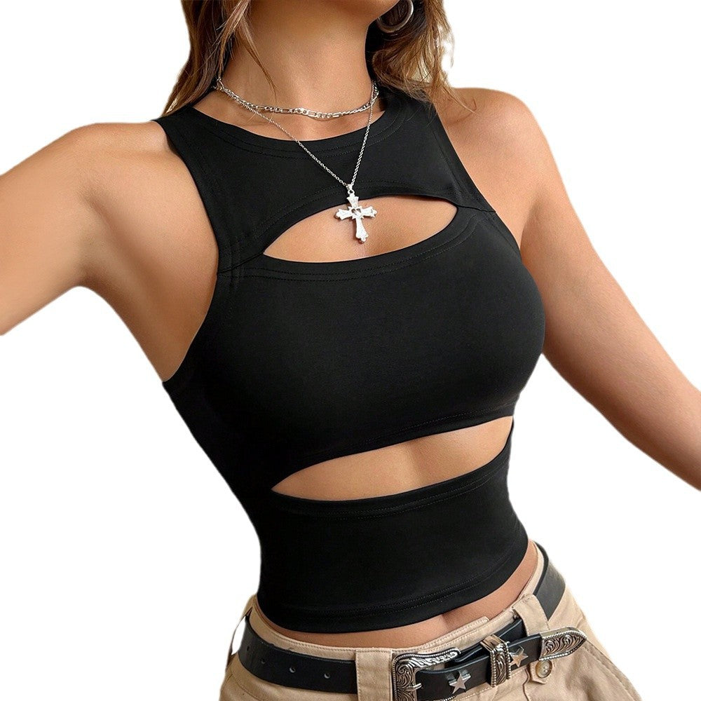 Aliexpress women's fashion:  spring/summer new arrivals - unique street style tank top, cutout sleeveless cropped top
