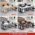 Minimalist office desk set for employees - available in 2, 4, and 6-seater configurations - includes desk and chair combination