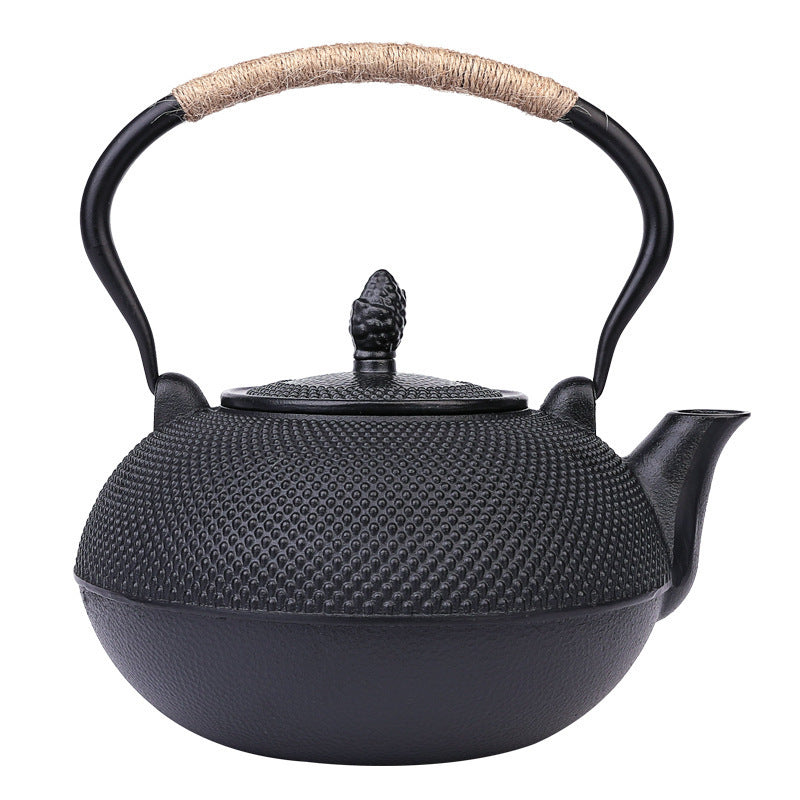 Iron kettle small ding cast iron teapot wholesale stove tea pot retro japanese style water kettle tea set suit wholesale