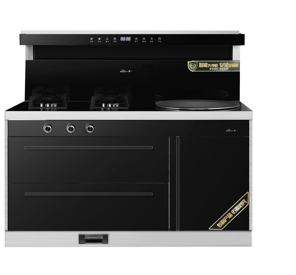 Yearning for a home-use, rural, eco-friendly, smokeless, all-in-one wood and gas dual-fuel integrated wood-burning stove