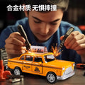 Large alloy taxi kids car thunderbird taximeter taxi model artificial sedan male 1-6 toy car